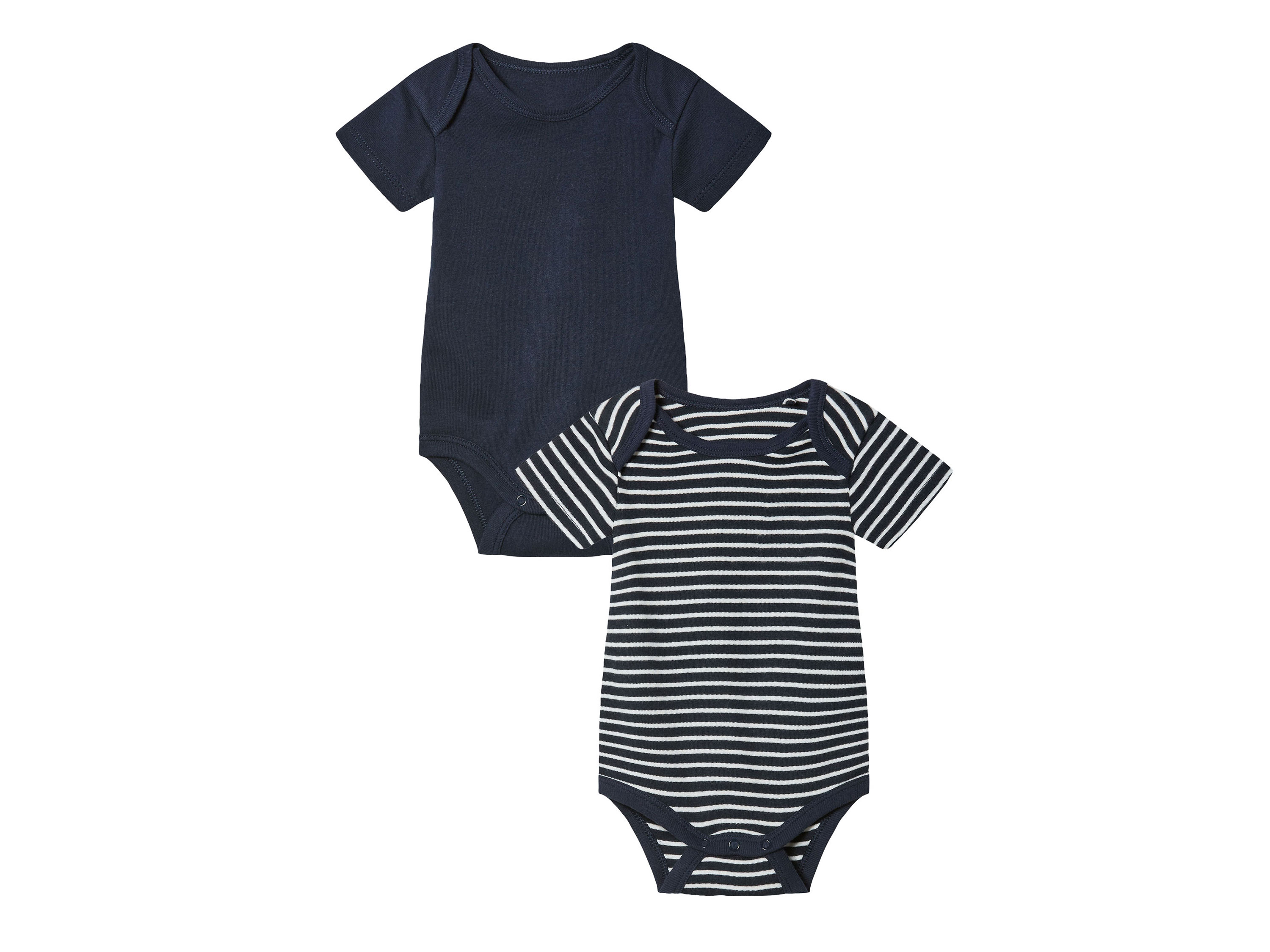 lupilu® Baby Bodies, 2 Stück (navy gestreift, 50/56) | 04335633064829