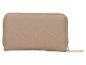 Beige kleine Geldbörse mit Reißverschluss, mit Mexx-Logo