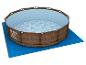 Bestway Steel Pro MAX Deluxe Pool, blaue Bodenmatte.