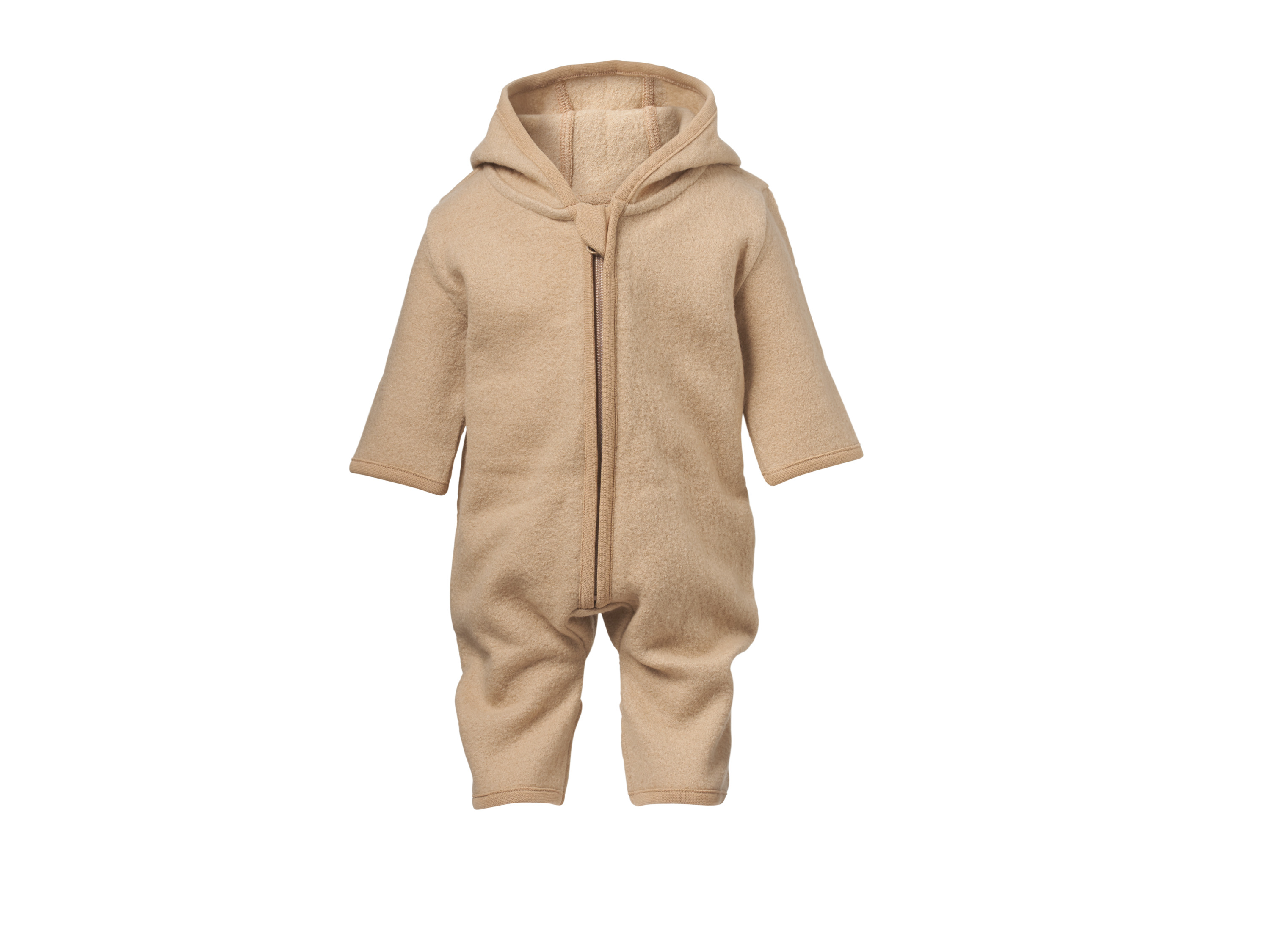 LUPILU® Premium Baby Wollwalk-Overall (Beige, 50/56)