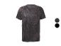 Kurzärmeliges Sport-T-Shirt mit geometrischem Muster und zwei Farbmustern.