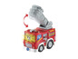 Ein Vtech Feuerwehrauto mit einer beweglichen Leiter.