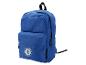 Blauer Rucksack mit Fußballclub-Logo