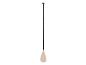 Schwarz-beiges Stand-Up-Paddleboard-Paddel mit verstellbarem Griff.