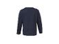 Kinder-Sweatshirt in Marineblau mit langen Ärmeln, Rückansicht.