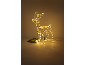 Leuchtendes Weihnachtsrentier mit Tannenzweig und Ornament