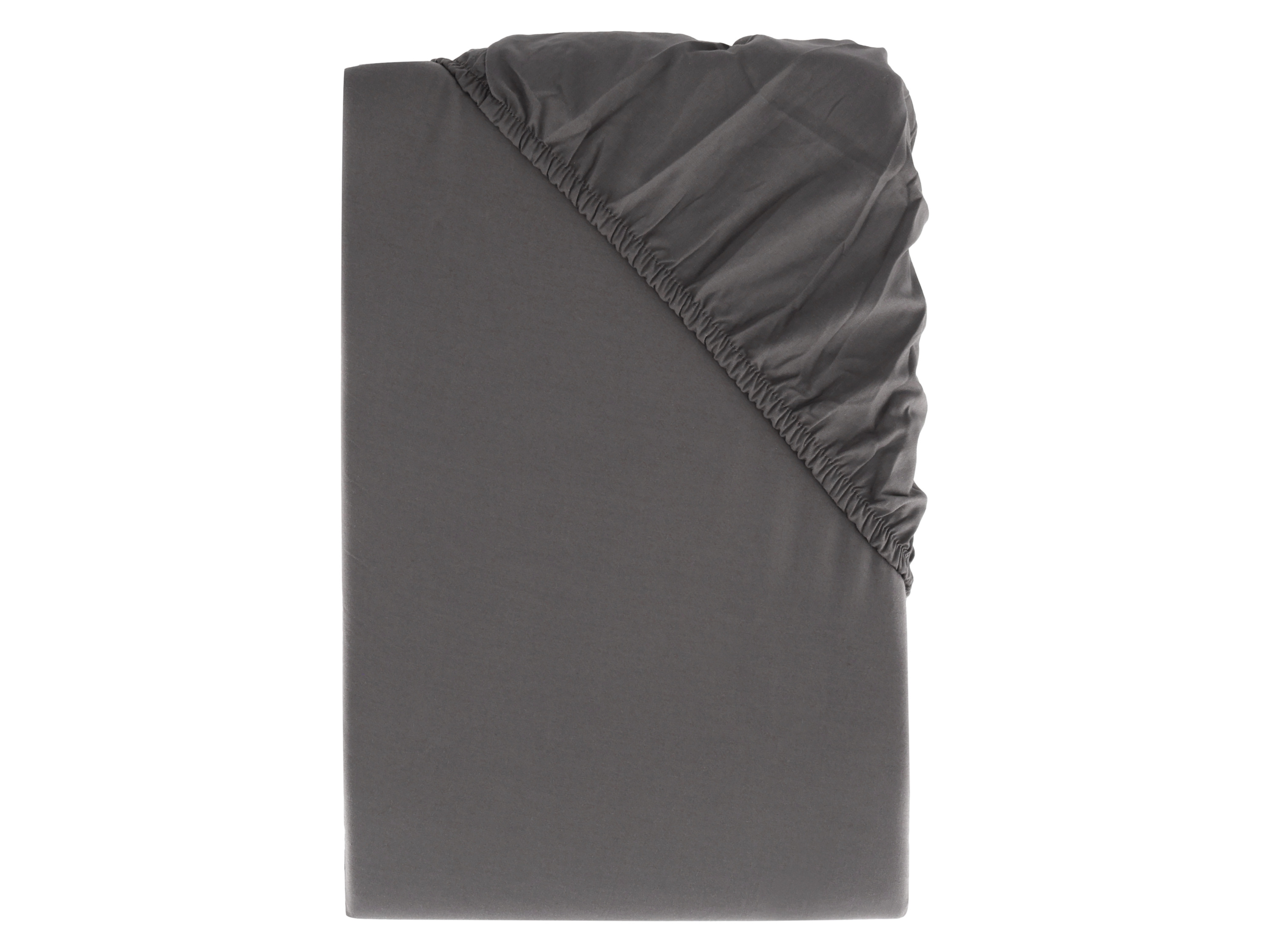 LIVARNO HOME Perkal-Spannbettlaken, 90-100 x 200 cm (Anthrazit)