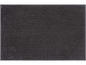 Eine dunkelgraue Badematte mit weicher, runder Textur.