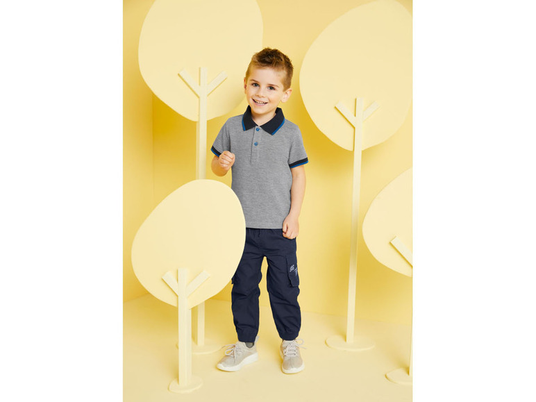 Gehe zu Vollbildansicht: lupilu® Kleinkinder Jungen Poloshirt, 2 Stück, mit Baumwolle - Bild 7