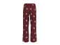 Bordeauxrote Pyjamahose mit Teddybärmuster