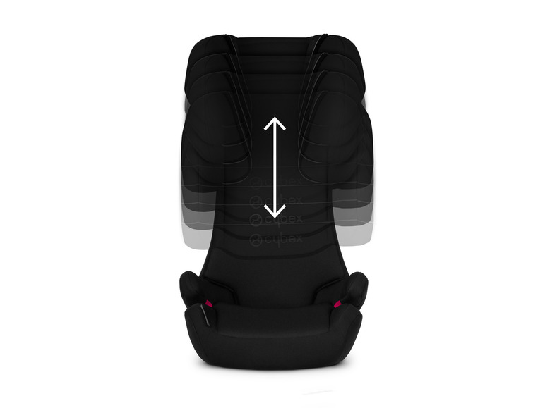 Gehe zu Vollbildansicht: CYBEX Kindersitz »Solution X-Fix Schwarz«, patentierte, 3-fach neigungsverstellbare Kopfstütze - Bild 2