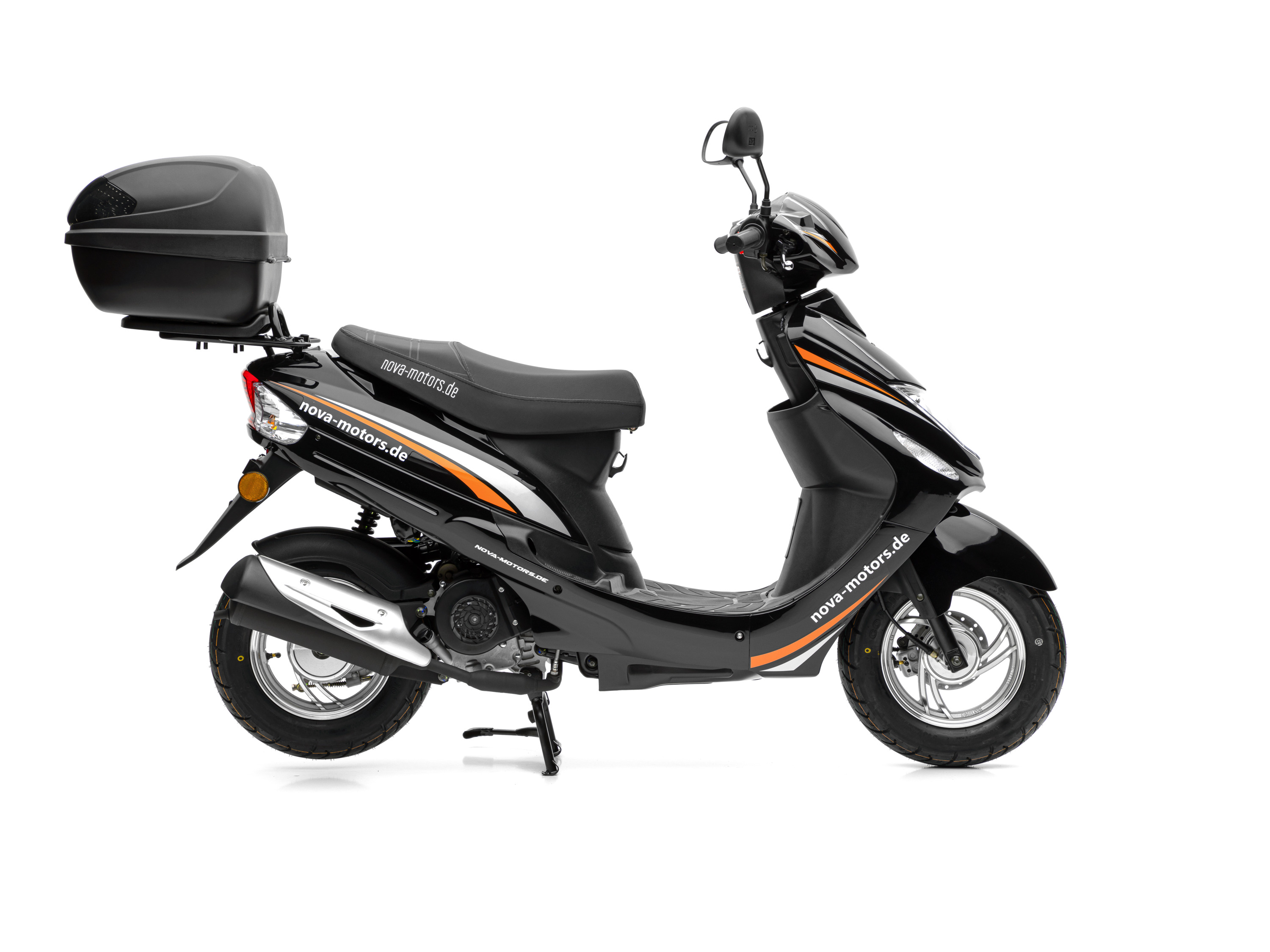 Thumbnail - Nova Motors Motorroller »City Star III«, 45km/h, E5 EFI (inkl. Topcase, Schwarz)