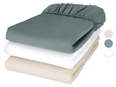 LIVARNO® Satin-Spannbettlaken, 140-160 x 200 cm