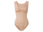 Ein beiger Body mit integriertem BH.
