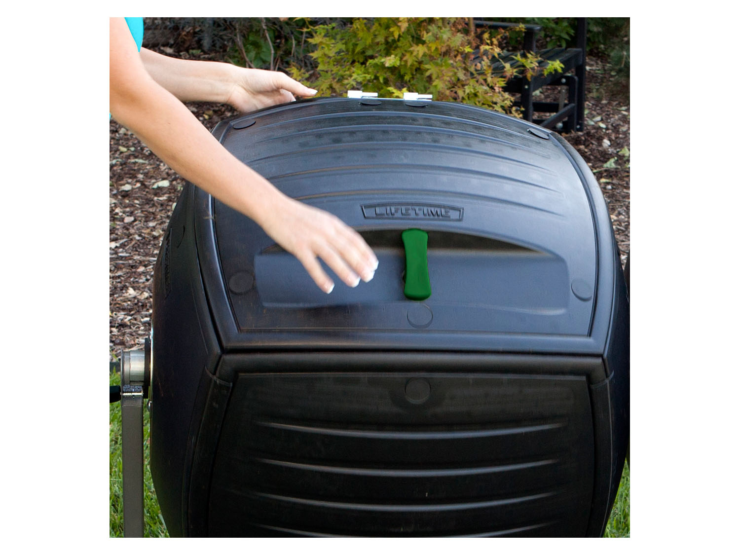 Thumbnail - Lifetime »Kompost-Zwilling«, mit 360° drehbarer Trommeln