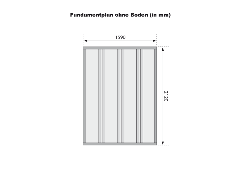 Fahrradgarage für 3 Fahrräder