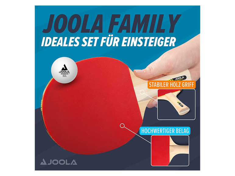 Gehe zu Vollbildansicht: JOOLA Tischtennis-Set »Family«, Tischtennisschläger, Bälle, Aufbewahrungstasche - Bild 3