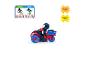 Spiderman Spielzeugmotorrad mit Lade- und Gebrauchsanweisungen.