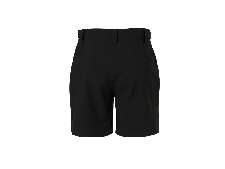 Schwarze Damen-Shorts, Rückansicht