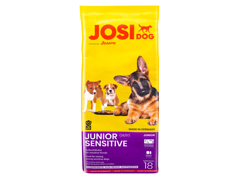 Gehe zu Vollbildansicht: JosiDog Hundetrockennahrung Junior Sensitive, 18 kg - Bild 1