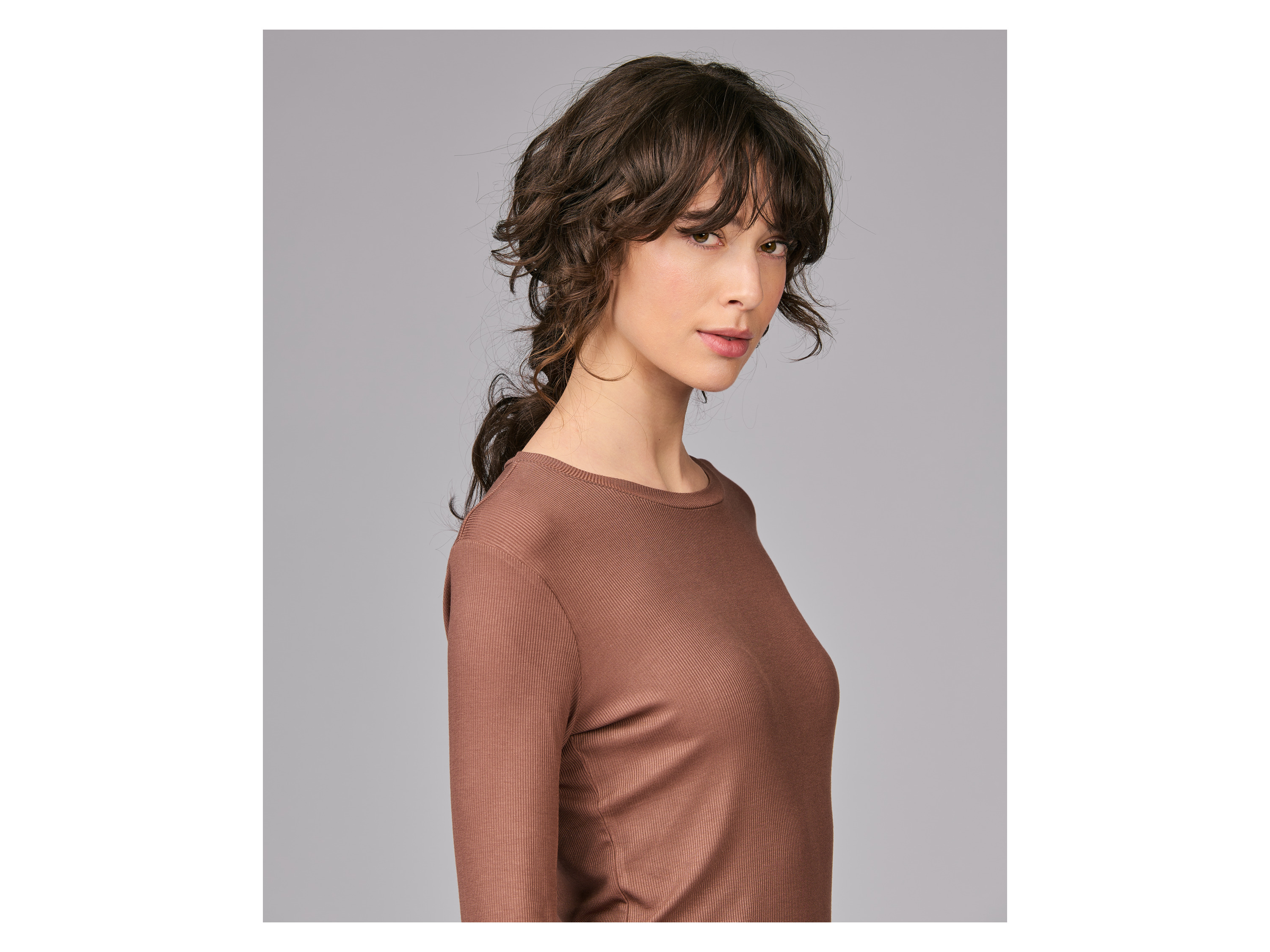 STRENESSE BLUE Damen Langarmshirt (Braun, L) – Bild 3 von 4
