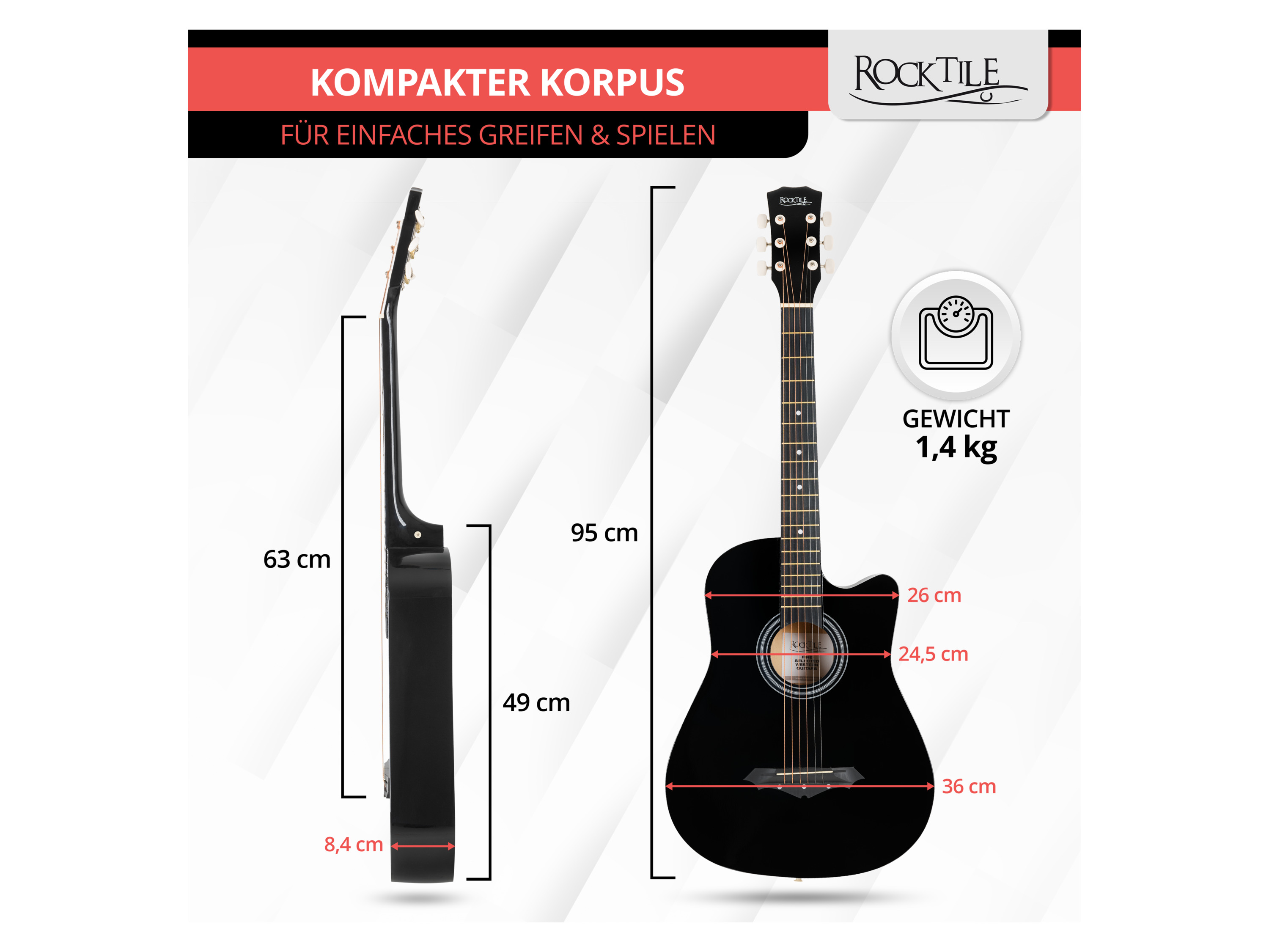 Thumbnail - Rocktile Westerngitarren Set