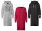 Drei Jette Sport Hoodies, einer mit Kapuze, einer rot und einer schwarz.