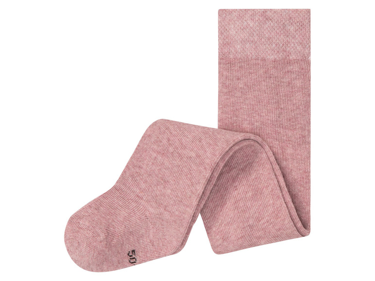 Rosa Wollstrümpfe bis zum Knie.