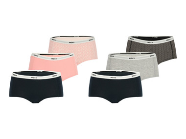 MEXX - Damen Hipster, 3 Stück, mit elastischen Bündchen