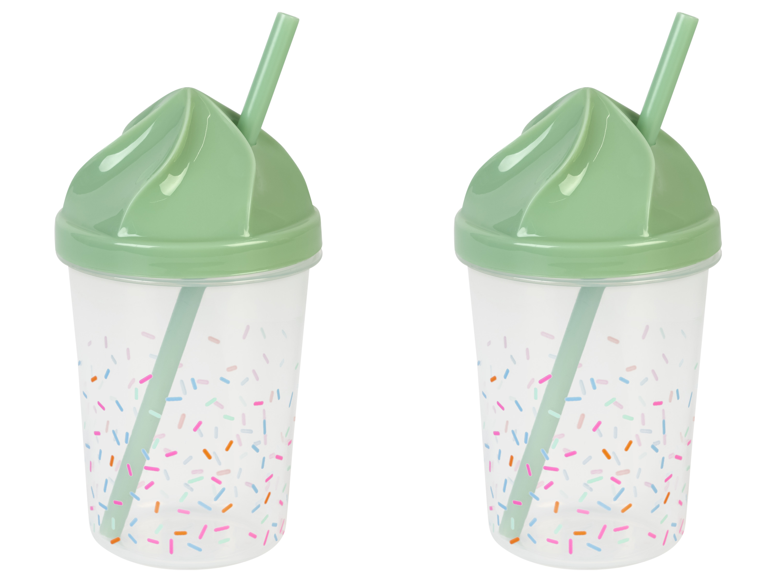 ERNESTO® Eisbecher Kunststoff (Eisbecher Trinkhalm/2er Set) | 04335633080621