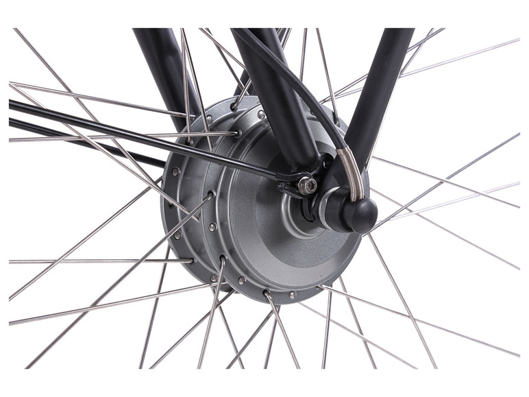 Gehe zu Vollbildansicht: Llobe City E-Bike 28" Rosendaal 3 Gent, schwarz - Bild 13