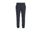 Dunkelgraue Herrenhose im weiten Schnitt mit elastischem Bund.