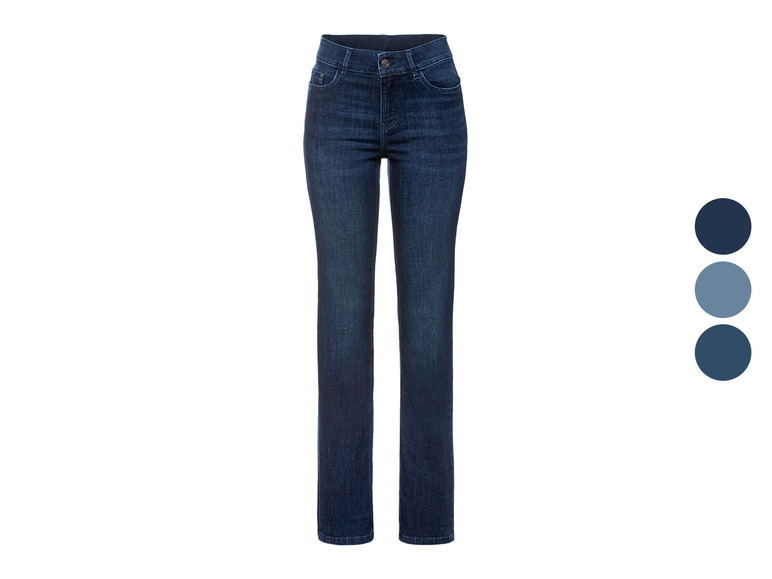 Gehe zu Vollbildansicht: esmara Damen Jeans, Straight Fit, mit hohem Baumwollanteil - Bild 1