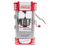 Rote Popcornmaschine im Retro-Stil mit Coca-Cola-Branding.
