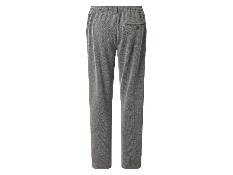 Graue Herren-Jogginghose mit elastischem Bund und geknöpfter Gesäßtasche.