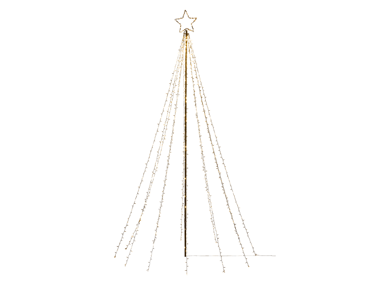 LED-Lichterbaum mit Sternspitze, für den Außenbereich.