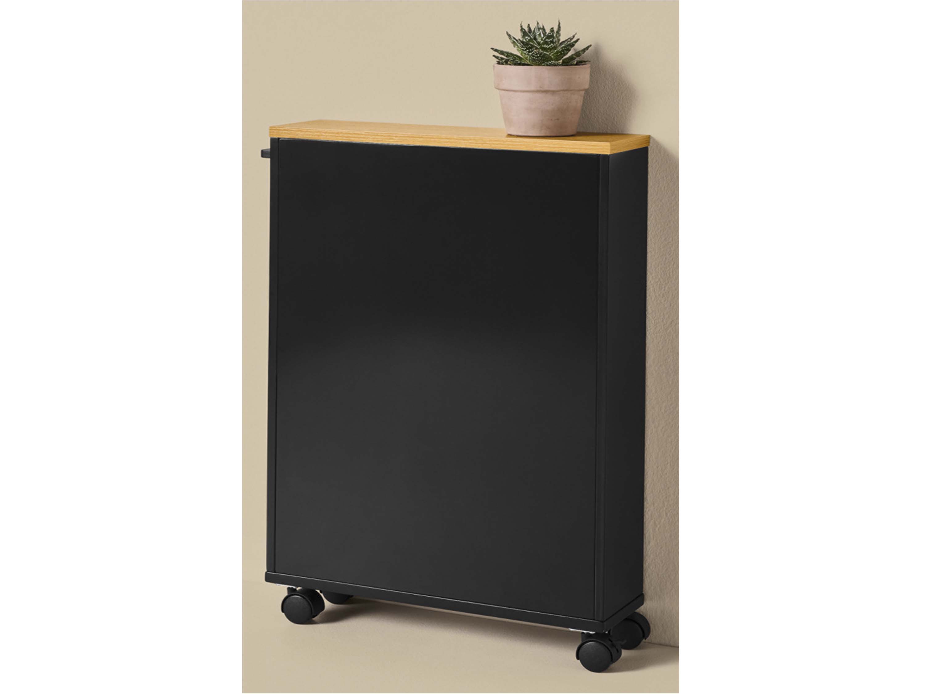 LIVARNO® Aufbewahrungswagen mit Rollen (Schwarz) – Bild 4 von 4
