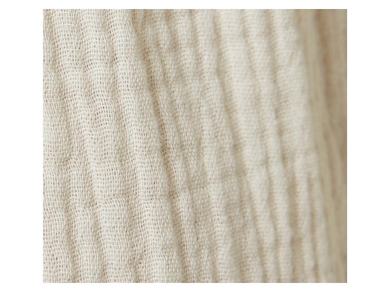 Hellbeige Stoff, gewebte Textur.