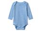 Blauer Langarm-Babybody