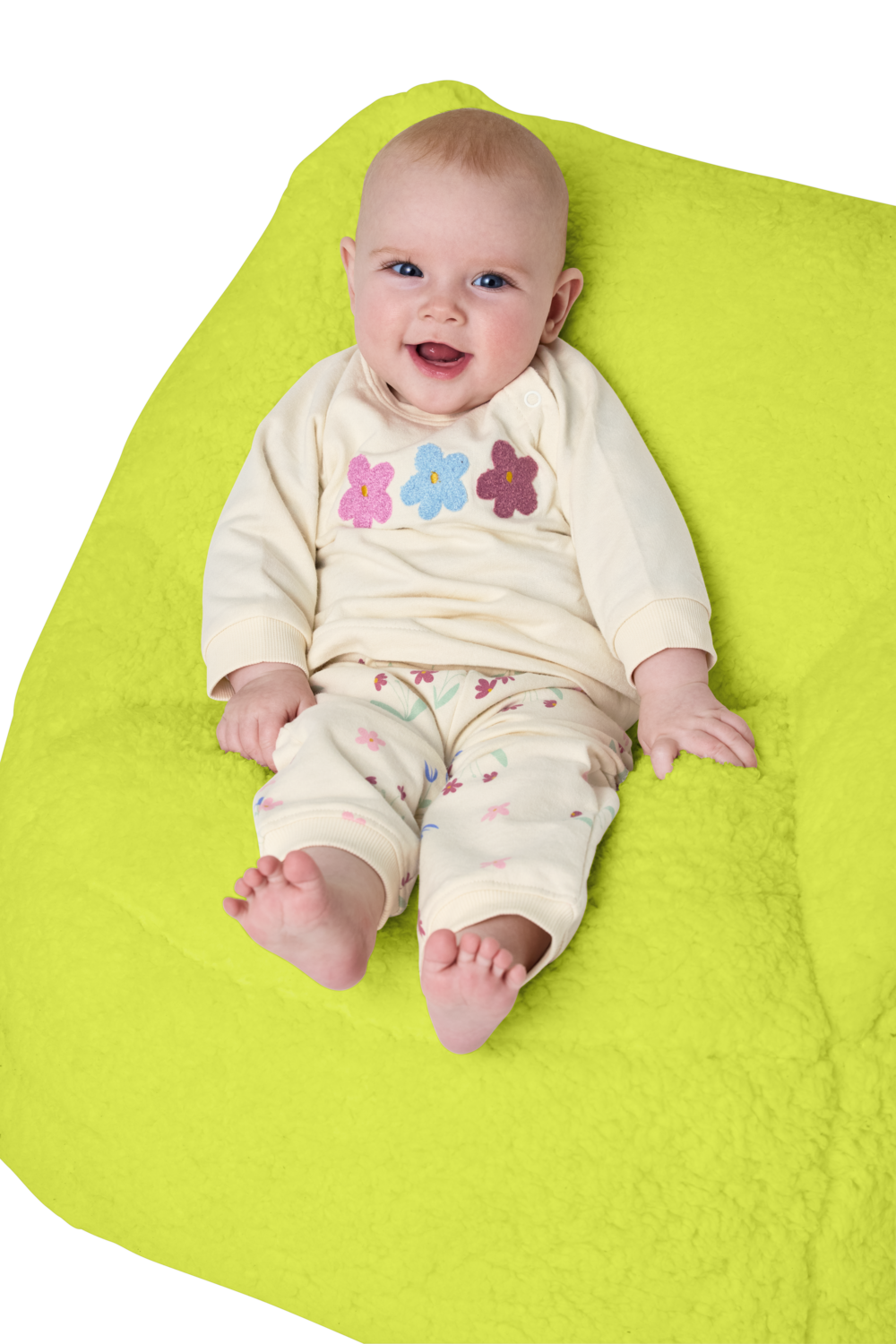 LUPILU® Baby-Sweatanzug (Beige, 50/56) – Bild 2 von 4