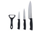 Ein Set mit drei Messern und einem Sparschäler von Russell Hobbs.