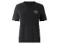 Schwarzes Damen-T-Shirt mit Leopardenherz und dem Schriftzug „EVERYDAY“.