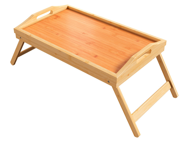 Gehe zu Vollbildansicht: LIVARNO home Bambus-Bett-Tablett, mit Klappfüßen - Bild 1
