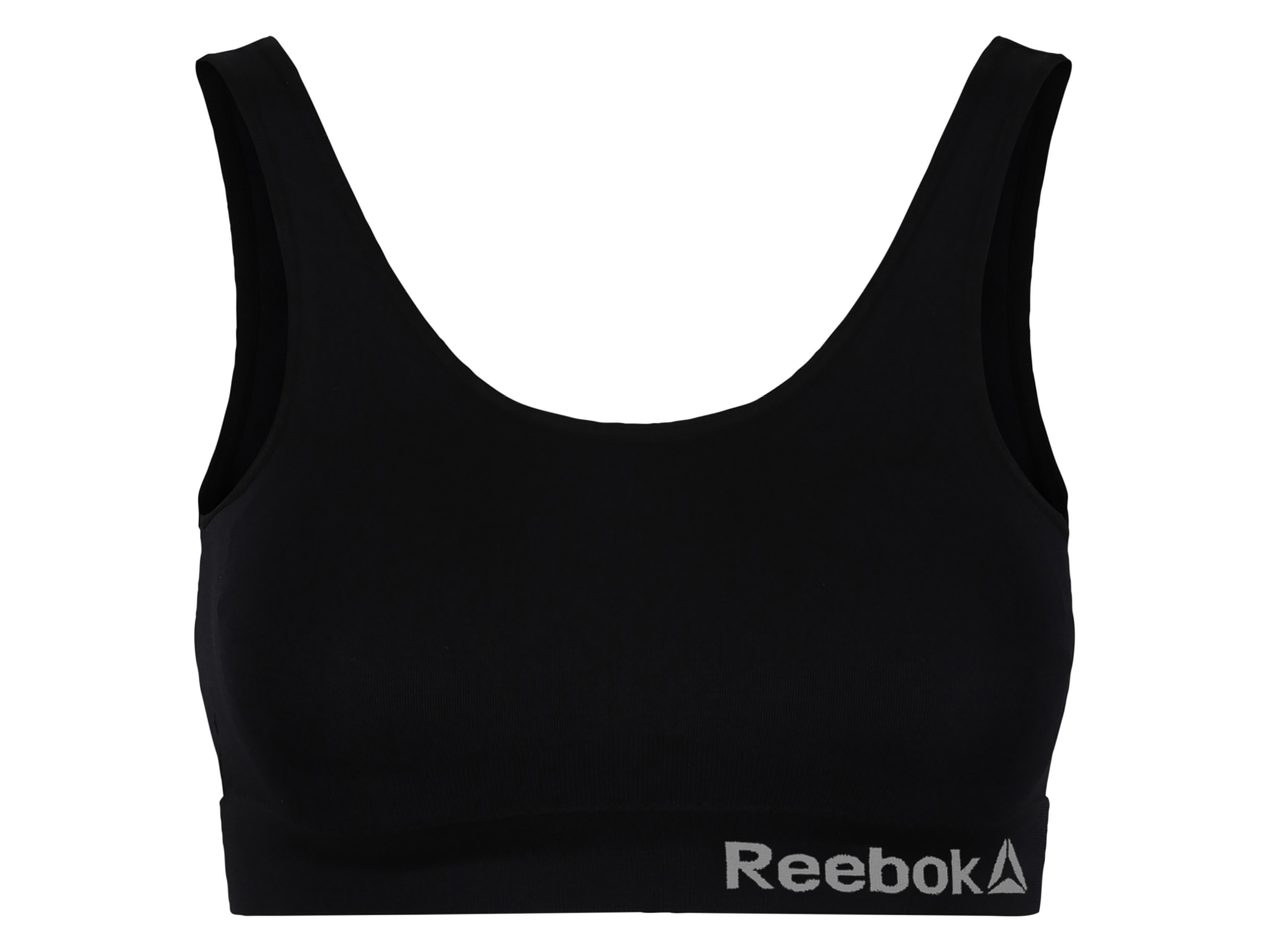 REEBOK Damen Sport-Bustier (Schwarz, M)
