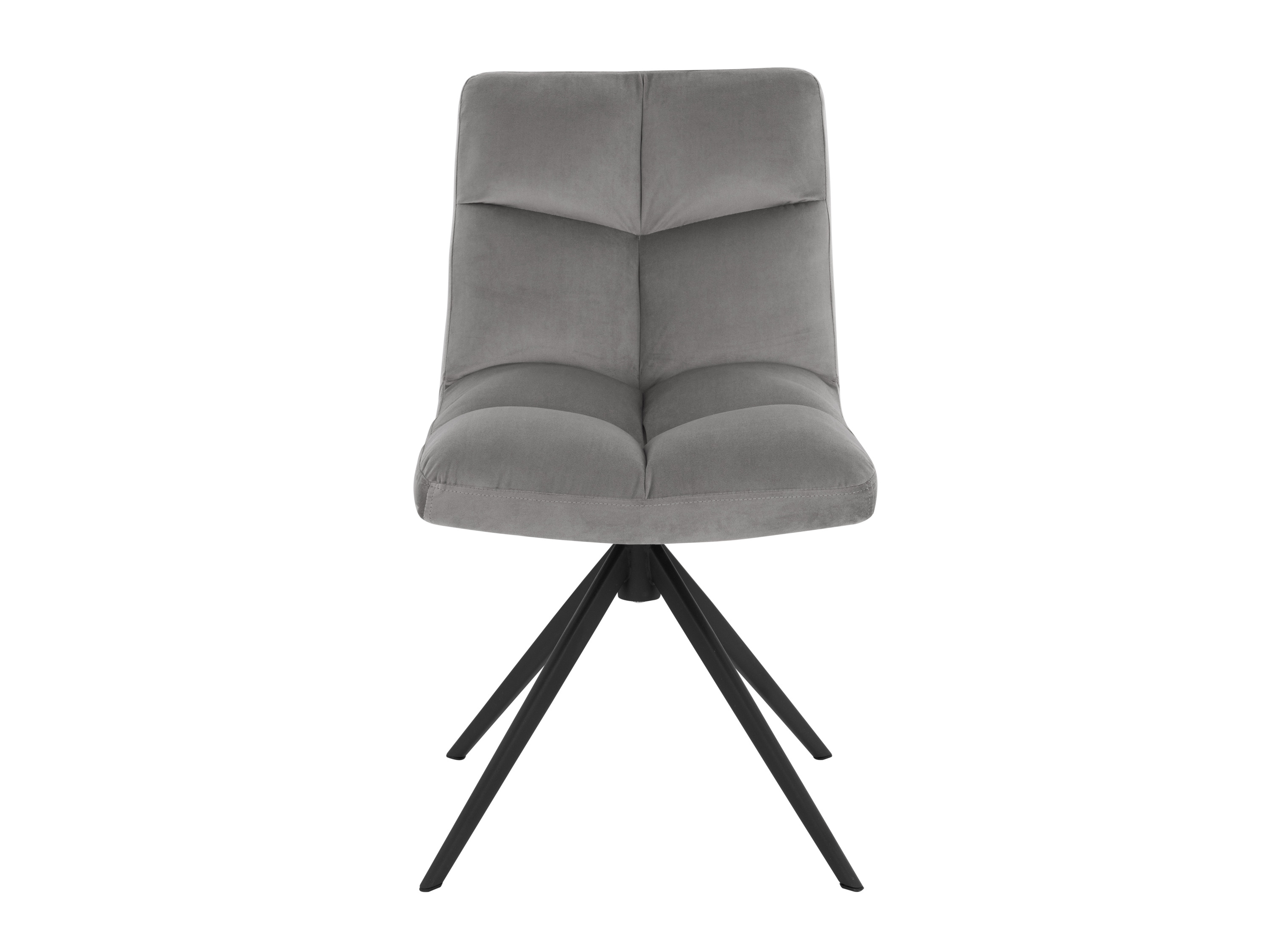 HOME DELUXE Esszimmerstuhl drehbar 2er Set NODA (Samt Hellgrau) – Bild 3 von 4