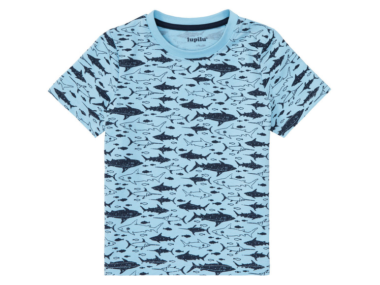 Gehe zu Vollbildansicht: LUPILU® Kleinkinder Jungen T-Shirt, 3 Stück, aus reiner Baumwolle - Bild 29