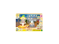 Zitrus-Saftstand-Spielset mit Vogelfigur, Zubehör und Dekorationen.
