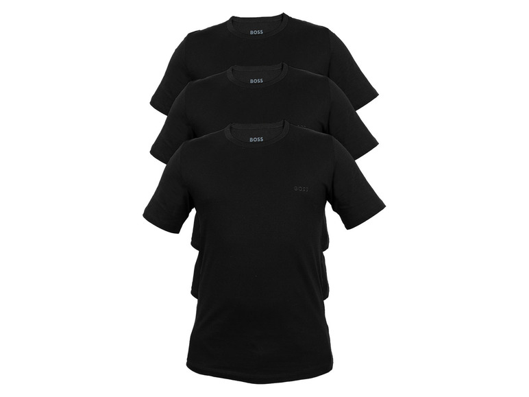 Gehe zu Vollbildansicht: BOSS Herren T-Shirts, 3 Stück, aus reiner Baumwolle - Bild 2