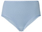 Hellblaue Unterhose mit schwarzen Punkten
