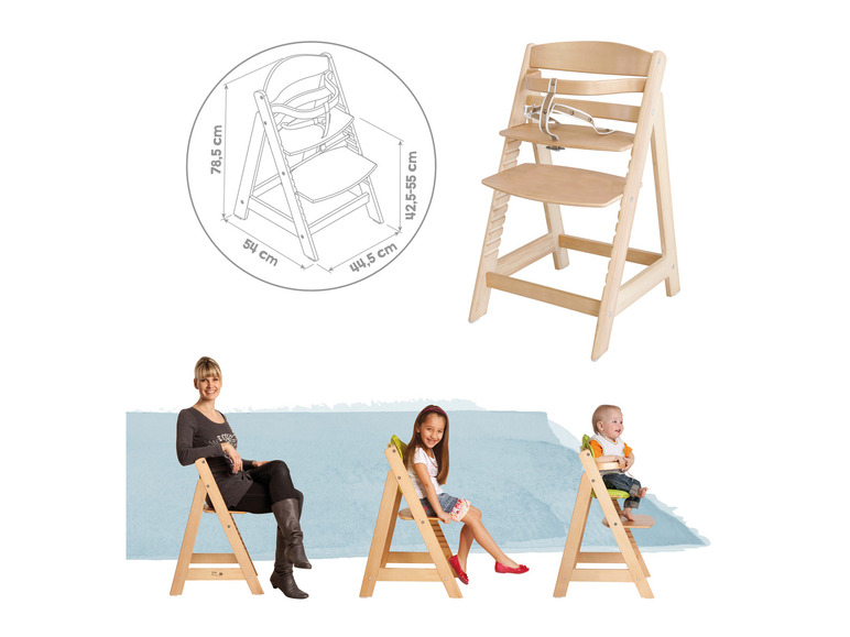 Gehe zu Vollbildansicht: roba Hochstuhl »Sit Up«, Treppenhochstuhl aus Holz - Bild 28